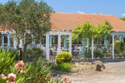 Vue sur la terrasse du restaurant